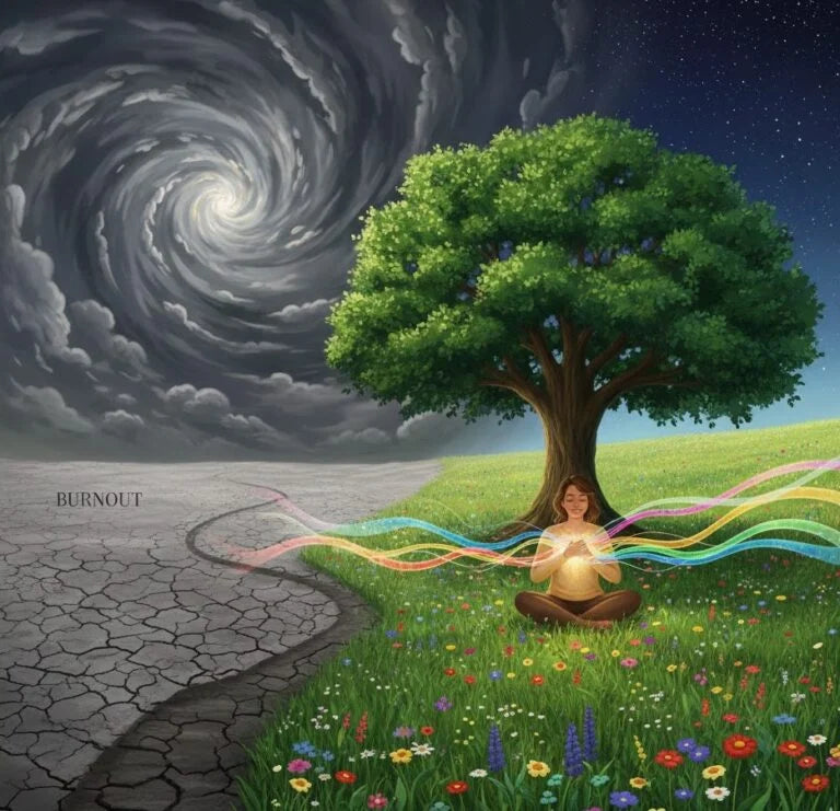 Quiet solitude representing how to reconnect with yourself after emotional burnout