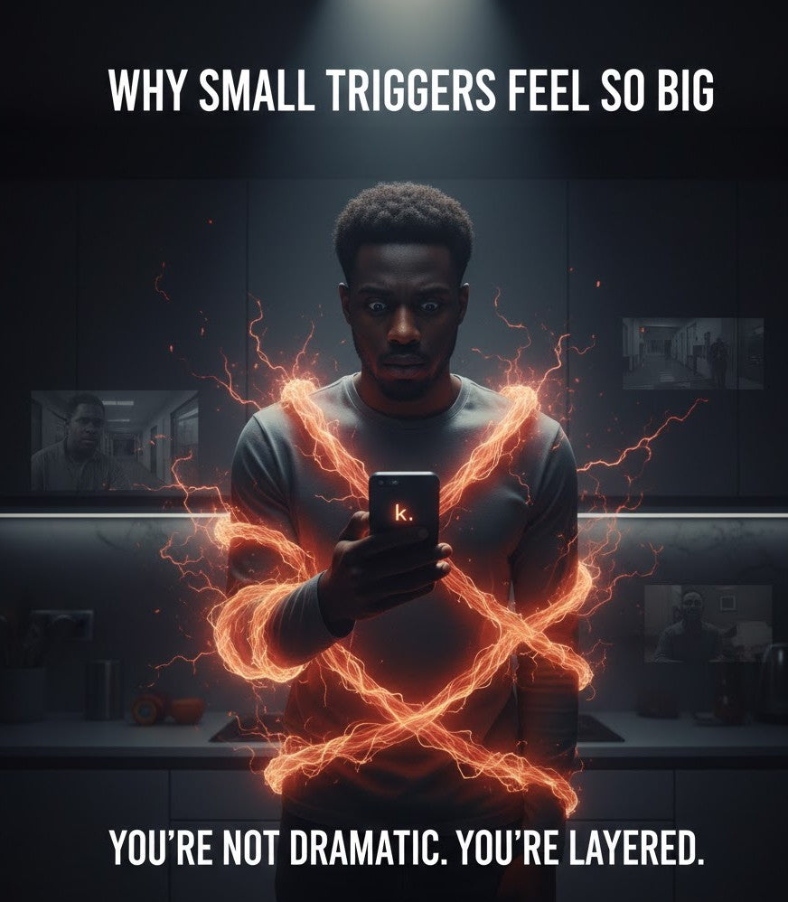 Small trigger large reaction representing why minor events can feel disproportionately overwhelming