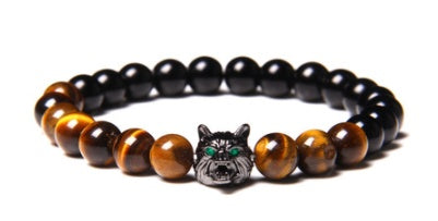 Men's Tiger Eye Zircon Bracelet Energy Bracelet spiritual accessory for grounding and intentional energy