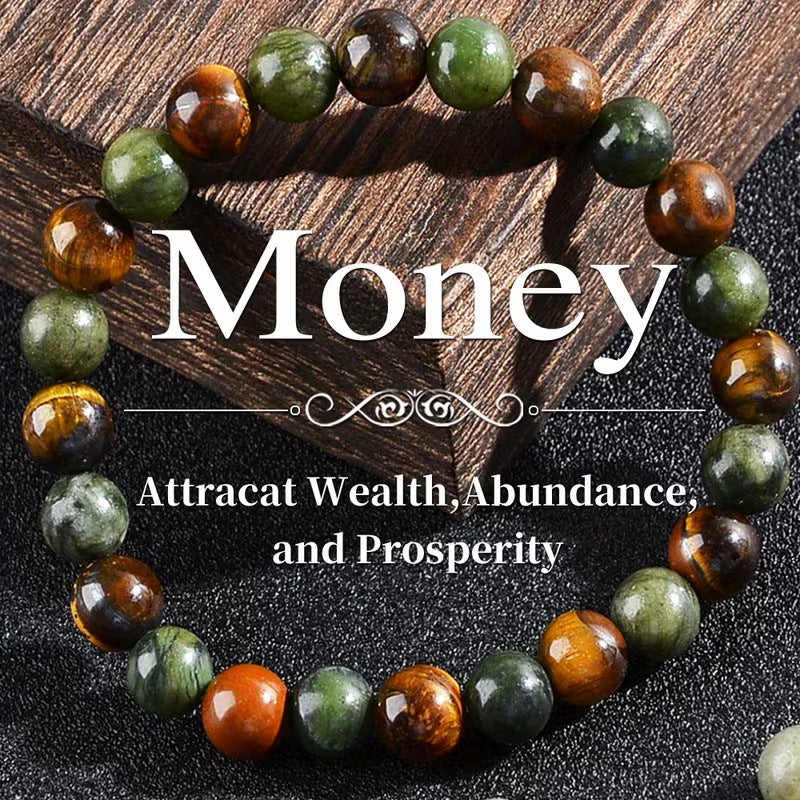 Natural Amethyst Tiger Eye Turquoise Bracelet Energy Bracelet spiritual accessory for grounding and intentional energy