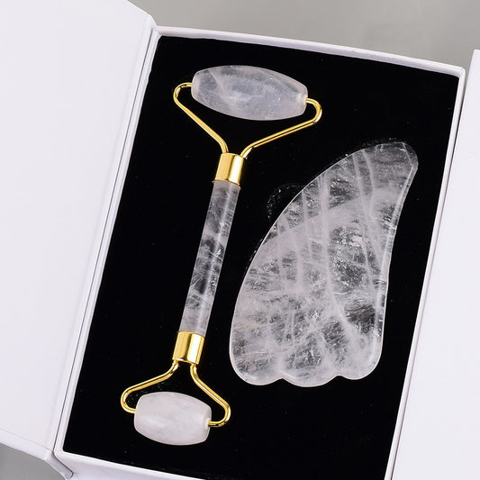 Stone Roller Massager Crystal Beauty Instrument Transparent Crystal Crystal Energy Decor spiritual accessory for grounding and intentional energy