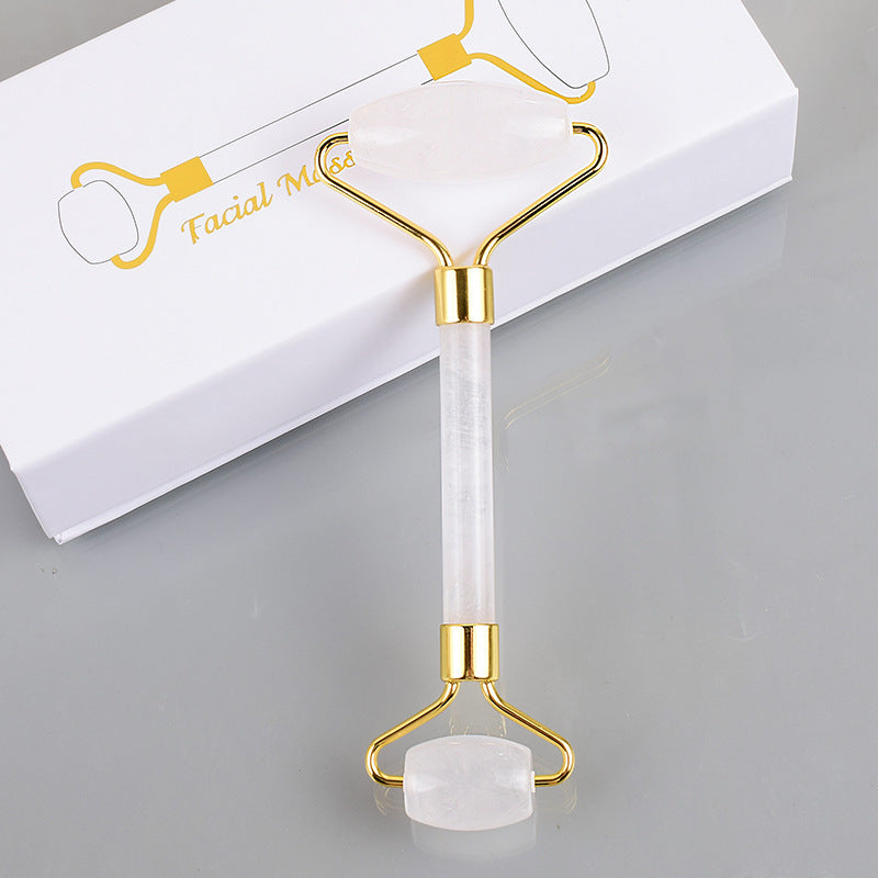 Stone Roller Massager Crystal Beauty Instrument Transparent Crystal Crystal Energy Decor spiritual accessory for grounding and intentional energy