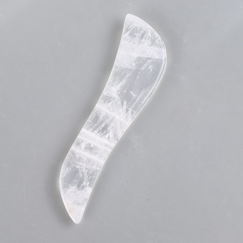 Stone Roller Massager Crystal Beauty Instrument Transparent Crystal Crystal Energy Decor spiritual accessory for grounding and intentional energy