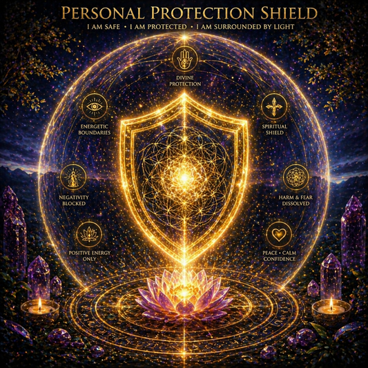 Front view of 🛡️ Energy Protection Shield | Spiritual Protection & Aura Strengthening by Enlight Me Center