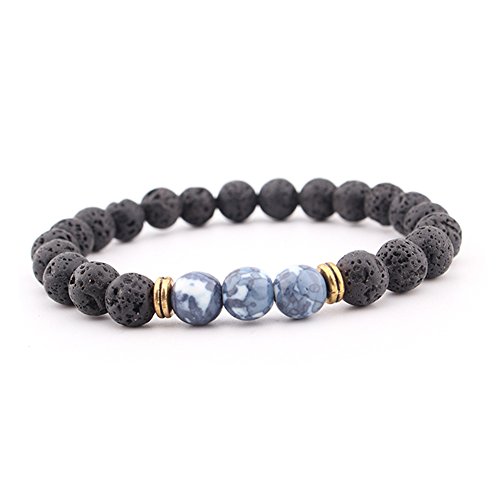 Volcanic Stone Tiger Eye Bracelet Energy Bracelet spiritual accessory for grounding and intentional energy