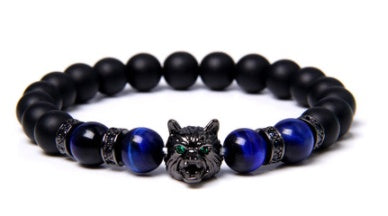 Men's Tiger Eye Zircon Bracelet Energy Bracelet spiritual accessory for grounding and intentional energy