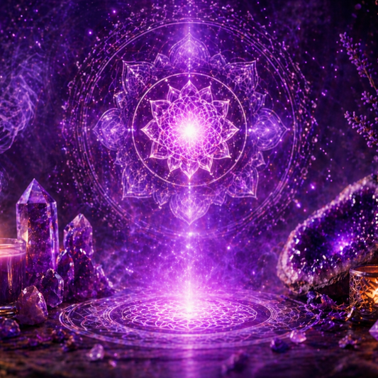 Front view of 🔮 Violet Healing | Light Body Activation & Deep Energy Transformation by Enlight Me Center