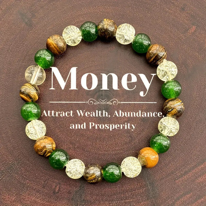 Natural Amethyst Tiger Eye Turquoise Bracelet Energy Bracelet spiritual accessory for grounding and intentional energy