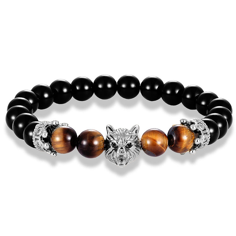 Men's Tiger Eye Zircon Bracelet Energy Bracelet spiritual accessory for grounding and intentional energy