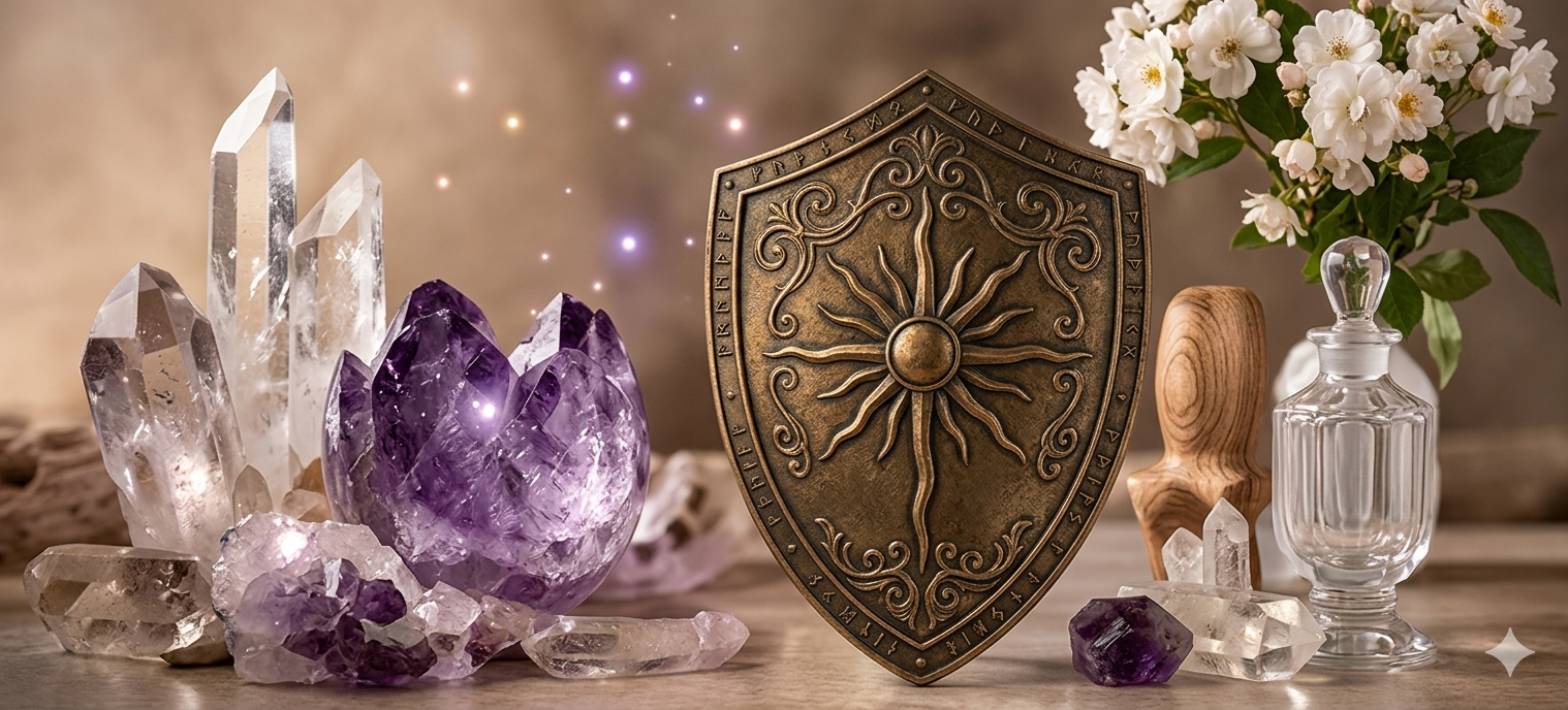 Front view of Protection & Clearing Bundle by Enlight Me Center