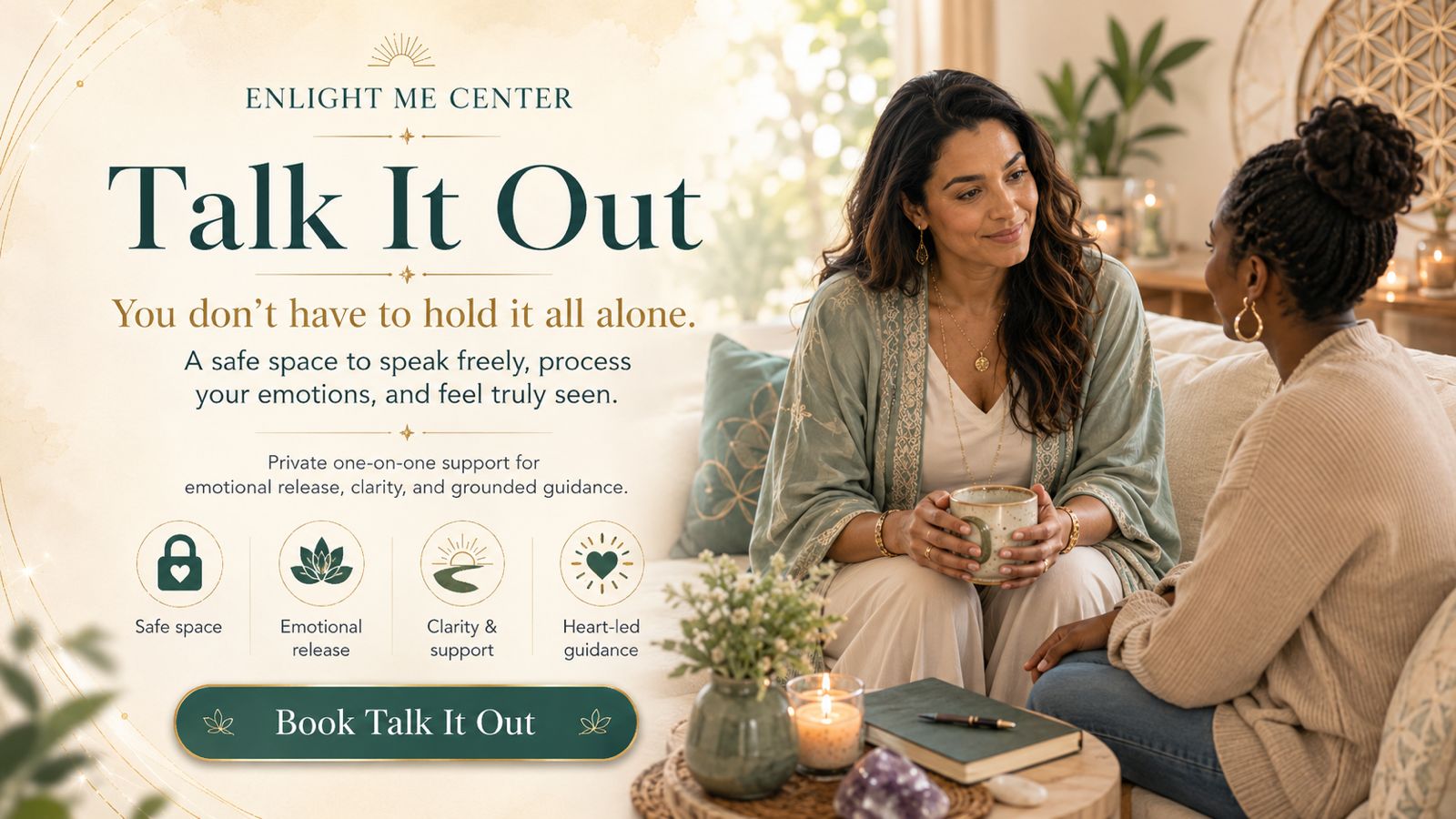Talk It Out Spiritual Healing Masterclass with I Am Steanie | EnlightMeCenter