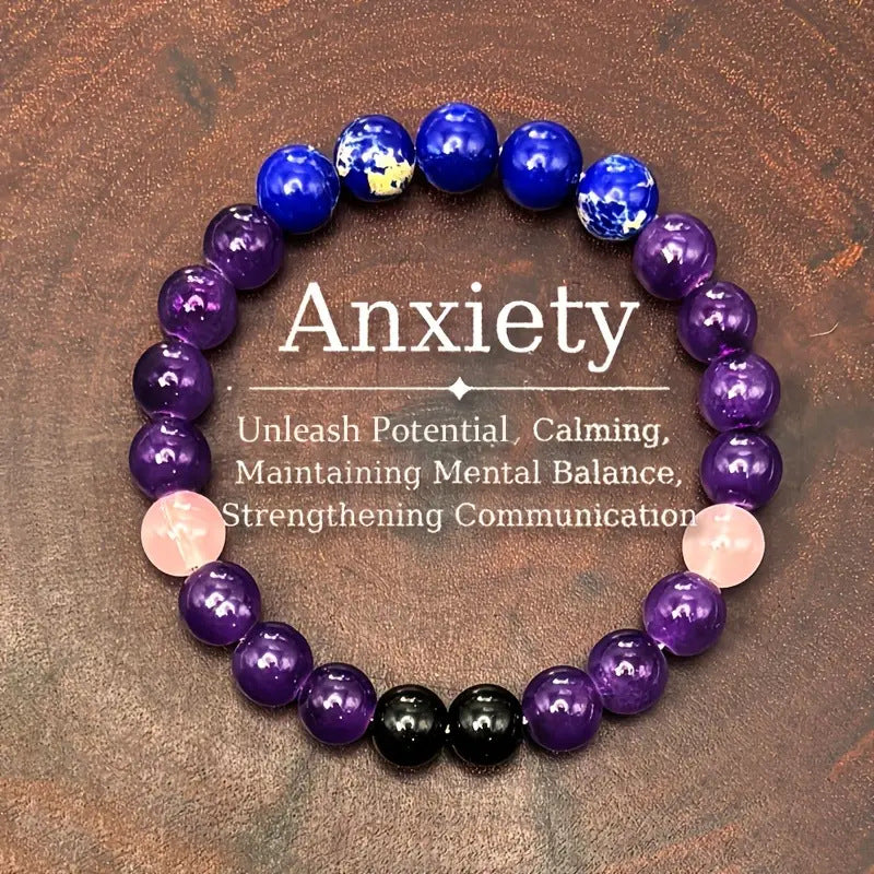 Natural Amethyst Tiger Eye Turquoise Bracelet Energy Bracelet spiritual accessory for grounding and intentional energy