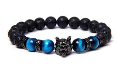 Men's Tiger Eye Zircon Bracelet Energy Bracelet spiritual accessory for grounding and intentional energy