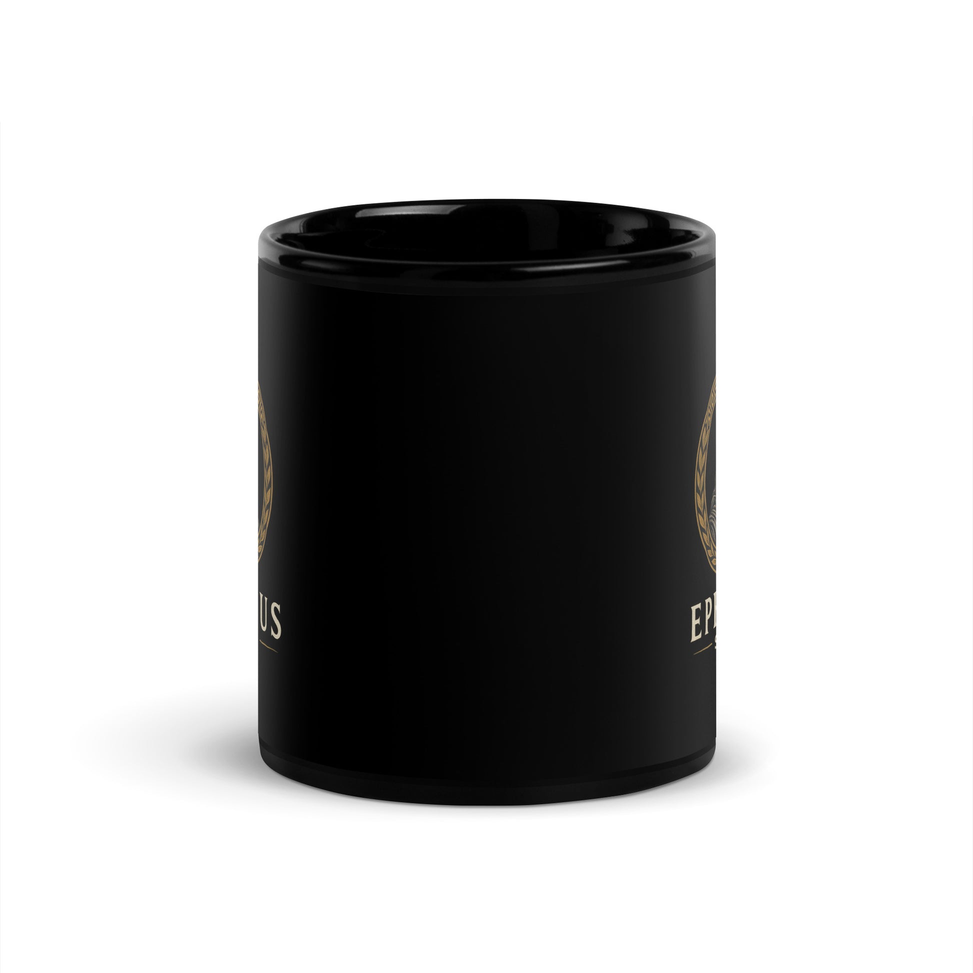 Black Ephessus Athena The Wise Guardian Divine Feminine Mug showing spiritual quote design