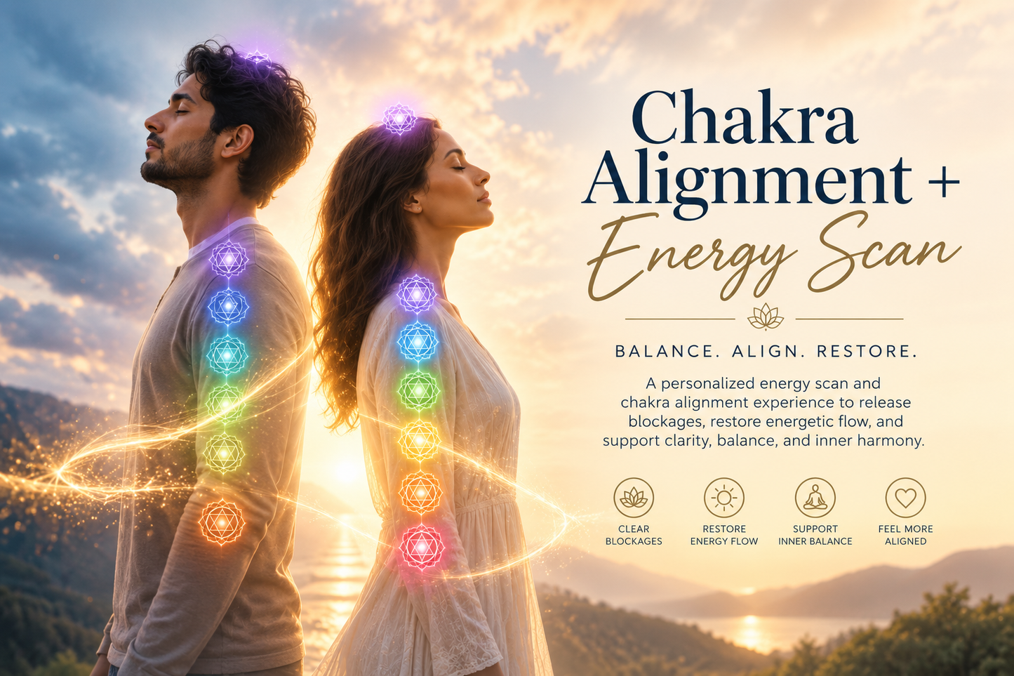 Chakra alignment and energy scan healing session — EnlightMeCenter
