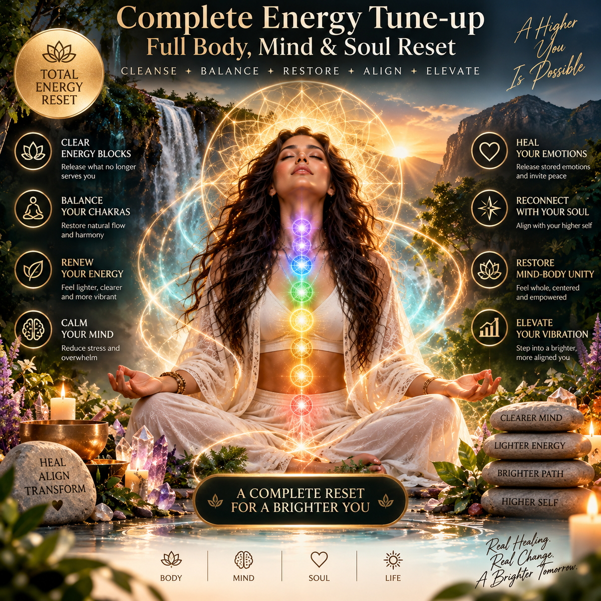 Complete Energy Tune-Up: full body, mind and soul reset with chakra balancing | EnlightMeCenter