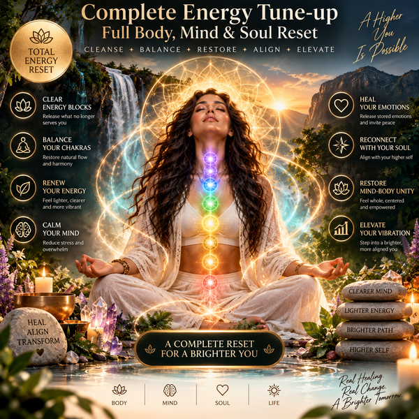 Complete Energy Tune-Up: full body, mind and soul reset with chakra balancing | EnlightMeCenter