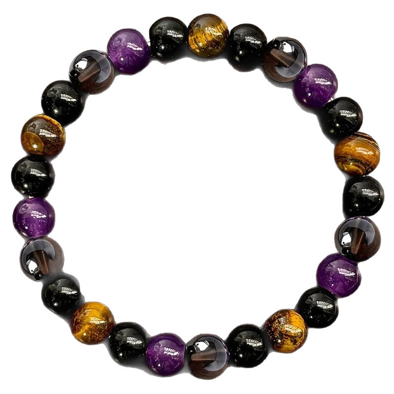 Natural Amethyst Tiger Eye Turquoise Bracelet Energy Bracelet spiritual accessory for grounding and intentional energy