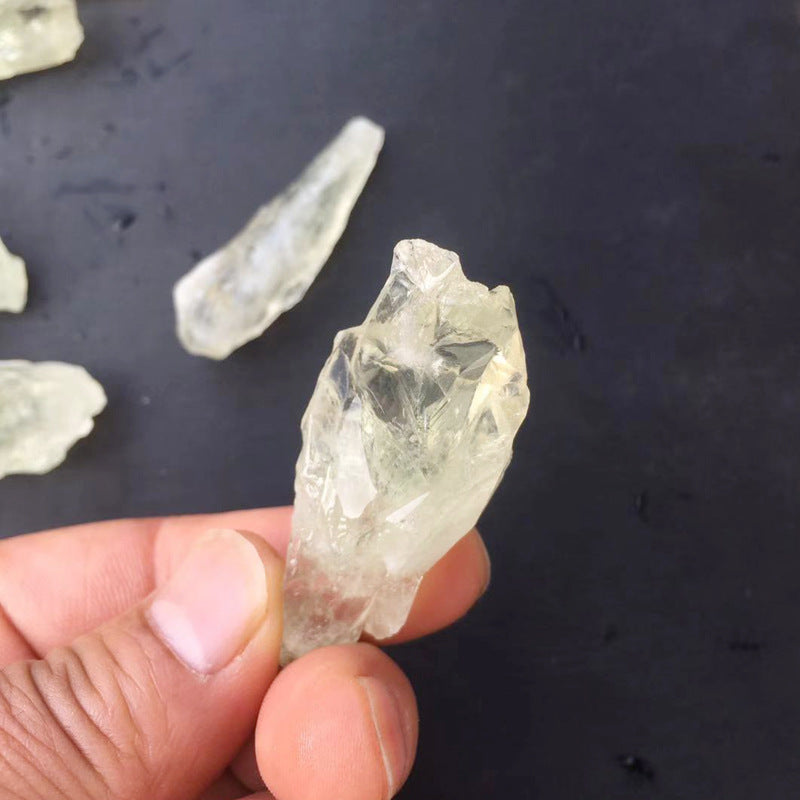 Natural Green Crystal Rough Ornaments Crystal Energy Decor spiritual accessory for grounding and intentional energy