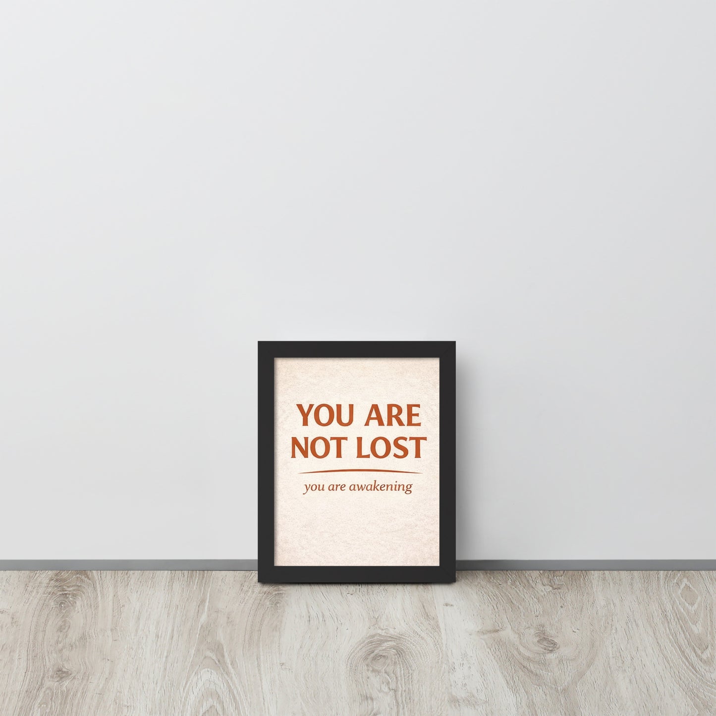 Black You Are Not Lost Spiritual Wall Art Framed Poster framed spiritual wall art for mindful home decor