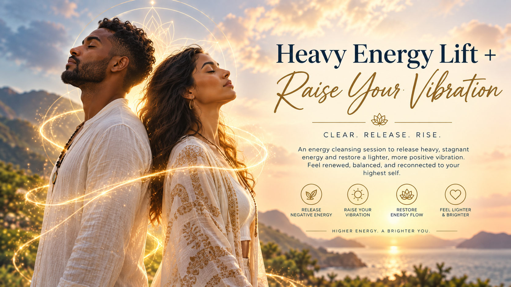 Heavy energy lift and raise your vibration energy cleansing session — EnlightMeCenter