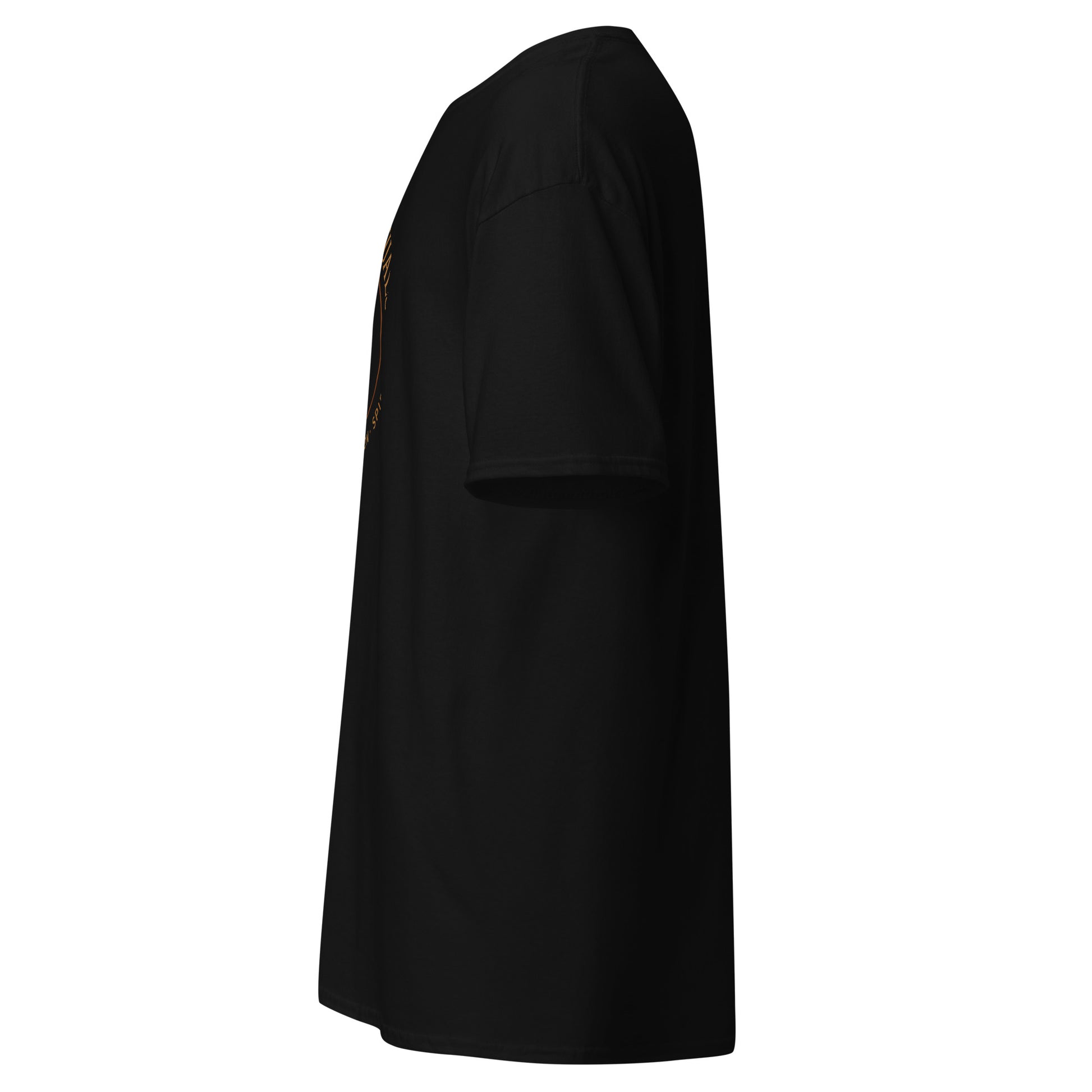 Side view of Black Sacred Rituals Spiritual Wellness Spiritual Tee by Enlight Me Center