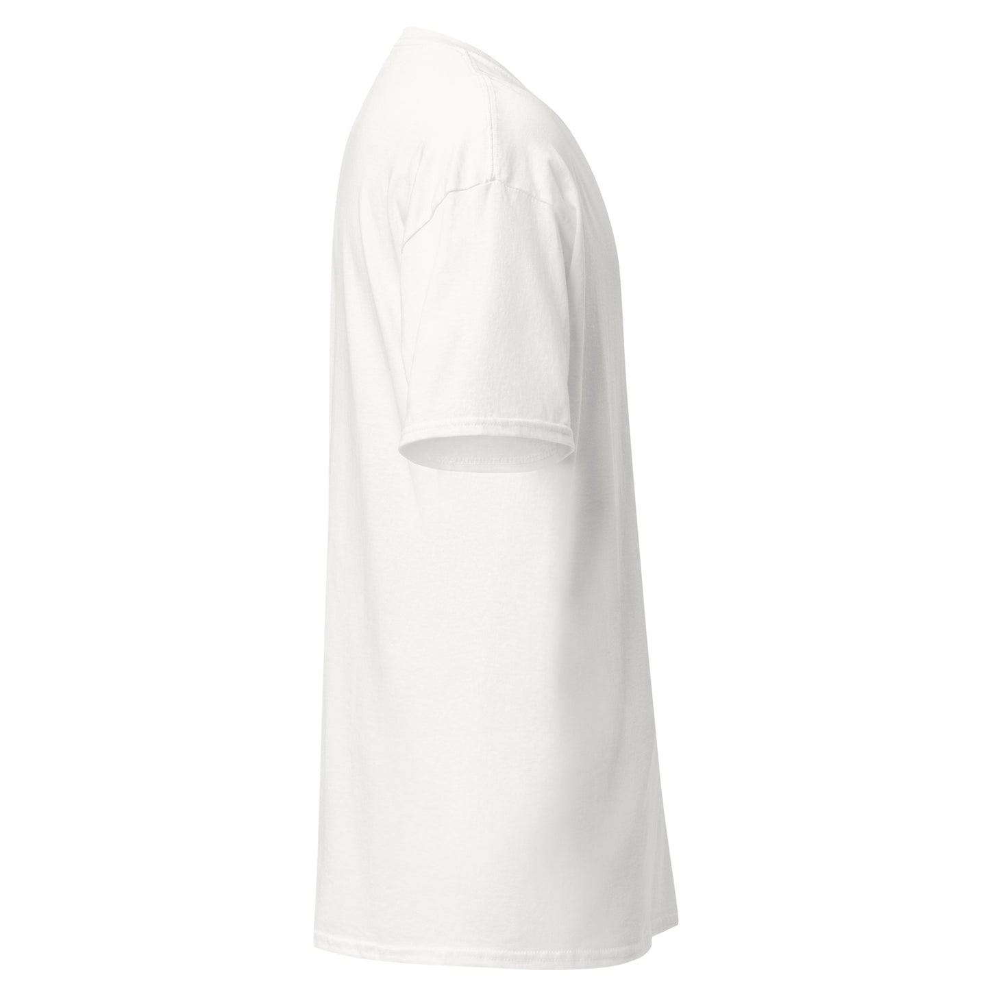 Side view of White Blessed by Tengri Ancestral Spirit Spiritual Tee by Enlight Me Center