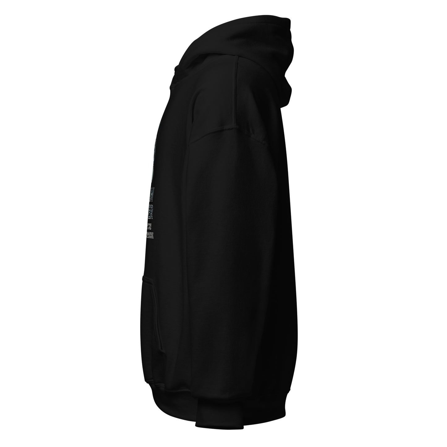 Side view of Black Dream Weaver Dreams Are the Language of the Soul Spiritual Spiritual Hoodie by Enlight Me Center