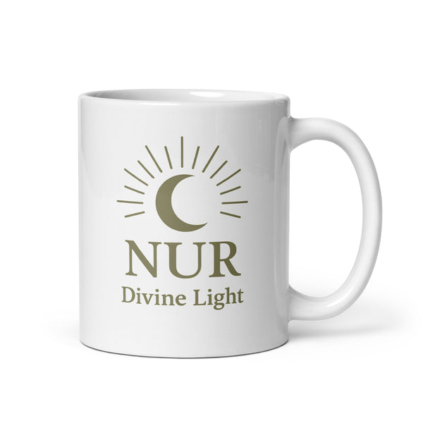 NUR Divine Light White glossy mug