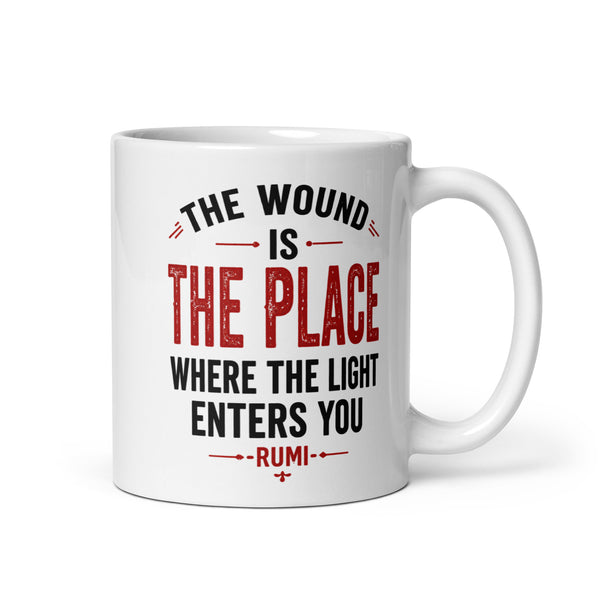 The Wound is the Place Where the Limit Enters You Spiritual Quote Mug